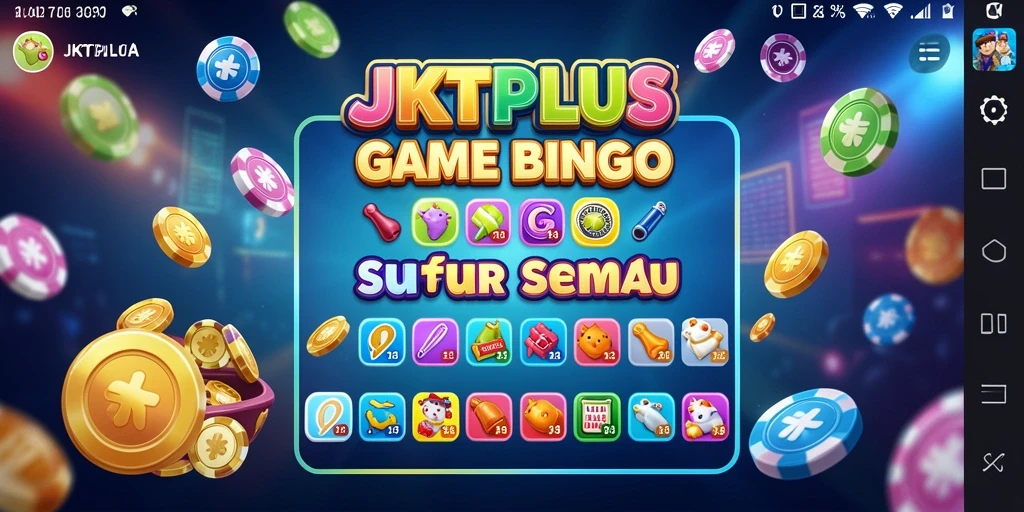 Tampilan gameplay menarik dari JKTPLUS Bingo.