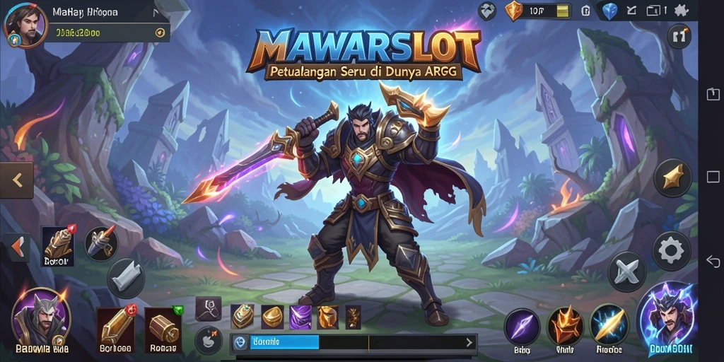 Tampilan gameplay seru di dunia fantasi ARPG MAWARSLOT.
