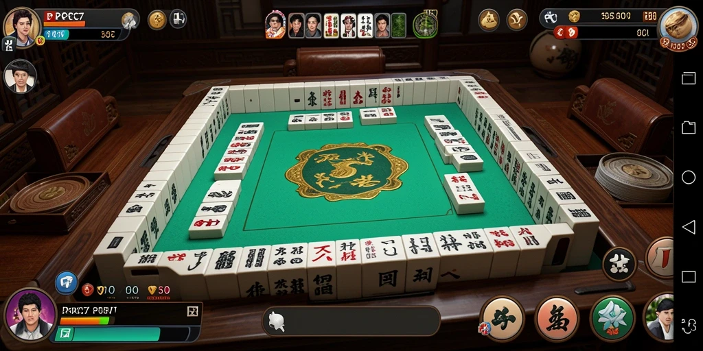 Tampilan gameplay Mahjong di PCPC7 yang menakjubkan.