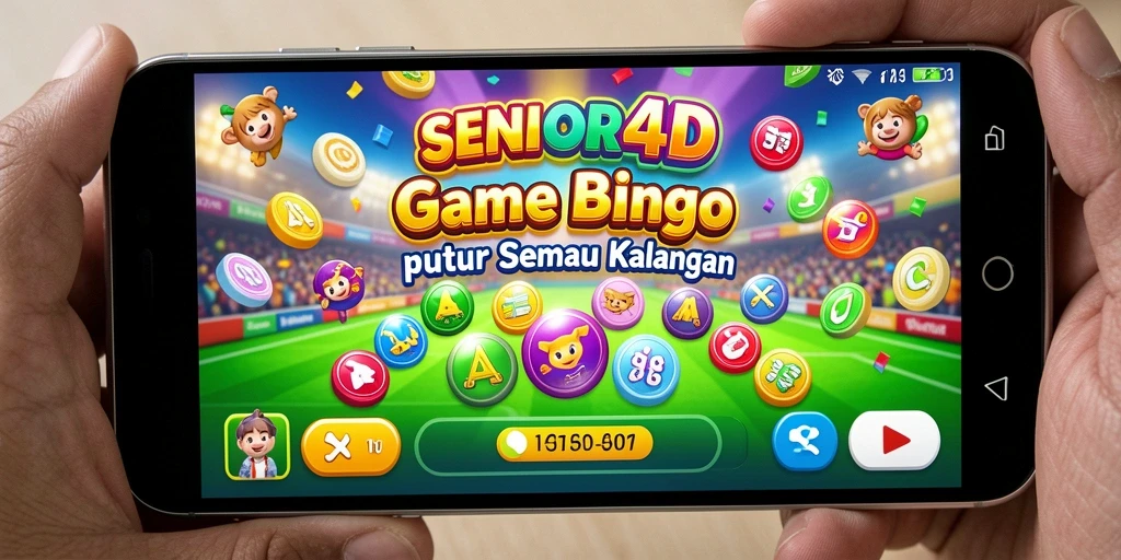 Tampilan menarik dari gameplay Bingo di SENIOR4D.