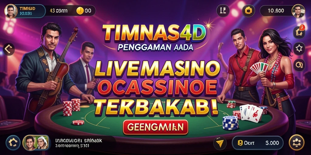 Tampilan menarik dari gameplay Live Casino di TIMNAS4D.