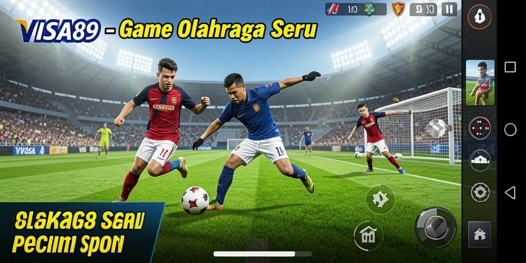 Tampilan gameplay seru dari <strong>VISA89</strong> yang menampilkan aksi olahraga.